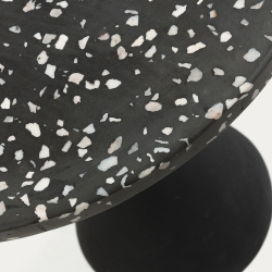 Приставной столик Melano терраццо черный