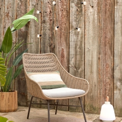 Веревочное кресло Abeli бежевого цвета