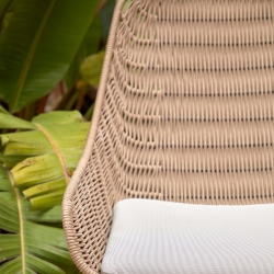 Веревочное кресло Abeli бежевого цвета