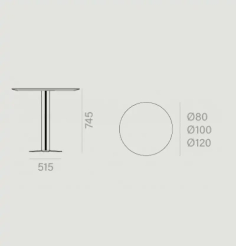 Круглый обеденный стол Tristar Ø80