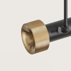 Подвесной светильник Focus 1L черный - золотой