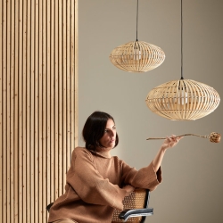 Подвесной светильник Anya черный металл Ø 50 cm