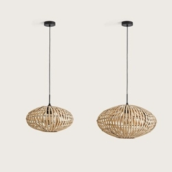 Подвесной светильник Anya черный металл Ø 50 cm