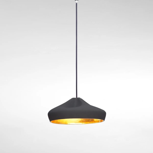 Подвесной светильник Pleat Box 36 LED черно-золотой