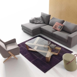 Пуф Opof с деревянной ручкой