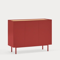 Сервант Arista 3D3Dr красный