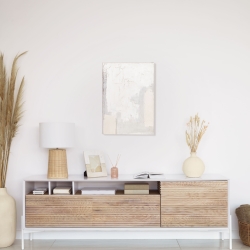 Настольная лампа из ротанга Kimjit с натуральной отделкой