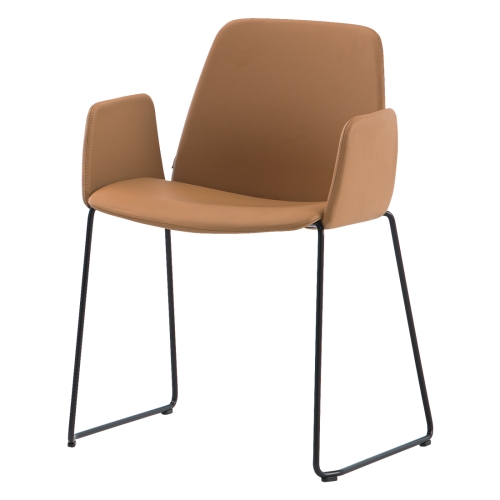 Мягкое кресло UNNIA TAPIZ с выдвижным основанием и обитыми подлокотниками