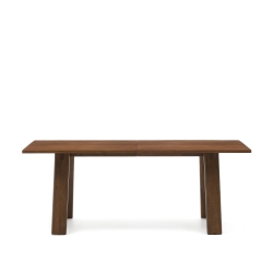 Arlen Раздвижной стол из массива дуба и шпона с отделкой ореха 200(250) 95 см