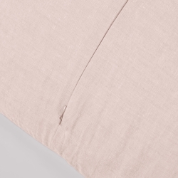 Розовый чехол для подушки из хлопка и льна Eirenne 45 x 45 см