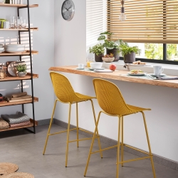 Барный стул Quinby желтый