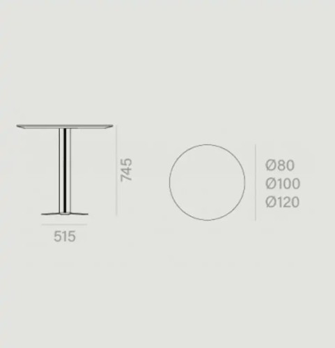 Круглый обеденный стол Tristar Ø120