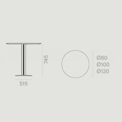 Круглый обеденный стол Tristar Ø120