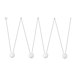 Люстра Mine 4L белая