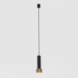 Подвесной светильник Focus черный - золотой