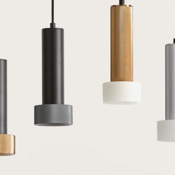 Подвесной светильник Focus черный - золотой