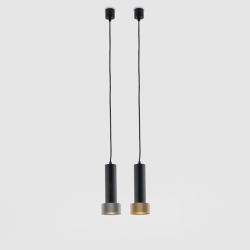 Подвесной светильник Focus черный - золотой