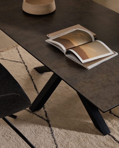 Стол Arya 160x90 керамика Iron Moss