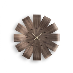 Настенные часы Ciclo орех / стрелки из латуни