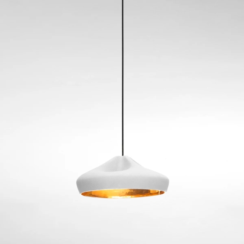 Подвесной светильник Pleat Box 36 LED бело-золотой