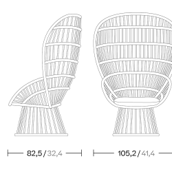 Кресло Cala Club KS2700500