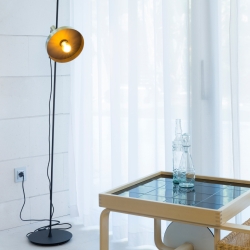 Торшер Whizz золотой/черный