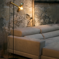 Торшер Whizz золотой/черный