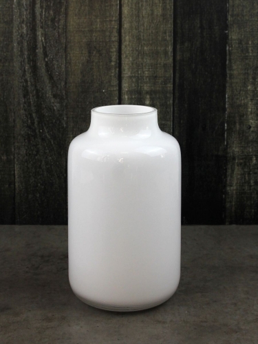 Ваза для цветов стеклянная белая Terra Design TDV574801