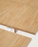 Arlen Раздвижной стол из массива дуба и шпона с натуральной отделкой 200(250) 95 см