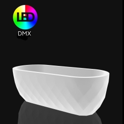 Кашпо Vases Nano матовое LED широкое 33см