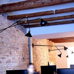 Регулируемая настенная лампа Factory W2 Doble black