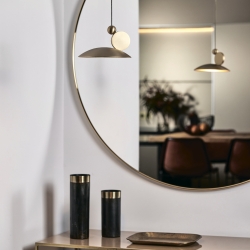 Подвесной светильник Equilibrium Ø 18 мат. золотой