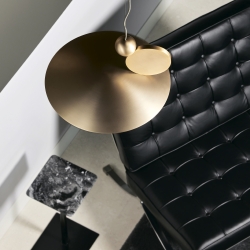 Подвесной светильник Equilibrium Ø 18 мат. золотой