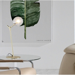 Настольная лампа Atom латунь