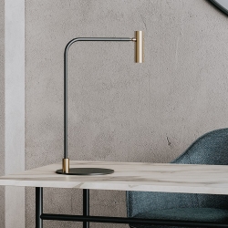 Настольная лампа Maho черный - латунь