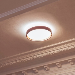 Плафон Alina Ø37 бордовый/золотой