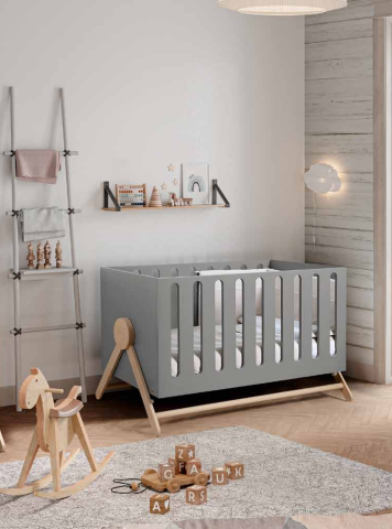 Кровать Micuna Swing Big Relax 140*70 grey/water wood