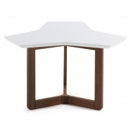 Кофейный столик Triangle 76 (орех/белый)