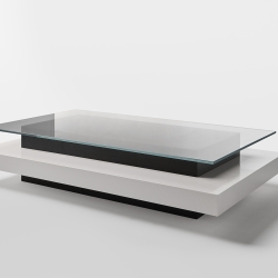 Журнальный столик Detroit, 120x120x43, отделка натуральный шпон американского ореха