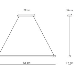 Светильник потолочный Nomon Home LINEA H Black