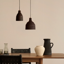 Подвесной светильник из дерева Amire черный Ø 15 см