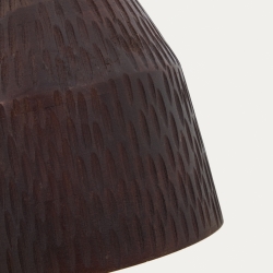 Подвесной светильник из дерева Amire черный Ø 15 см