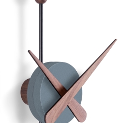 Часы Nomon Punta (черный-орех-серый). D=28см, H=63см