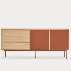 Сервант Yoko 2D3Dr кирпичный