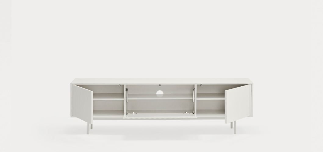 Тумба под ТВ 3D Sierra белая