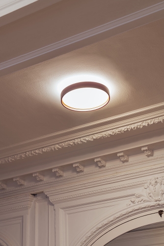 Плафон Alina Ø50 белый/золотой