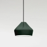 Подвесной светильник Pleat Box 24 темно-зеленый / белый