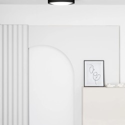 Потолочный светильник Vuk черный LED 40W 2700K