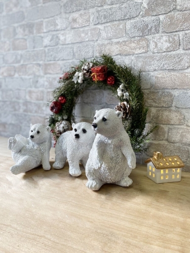 Статуэтка для интерьера Белые медведи Садовая фантазия SF1171301