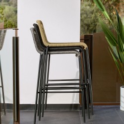 Полубарный стул Glenville 62 см черный